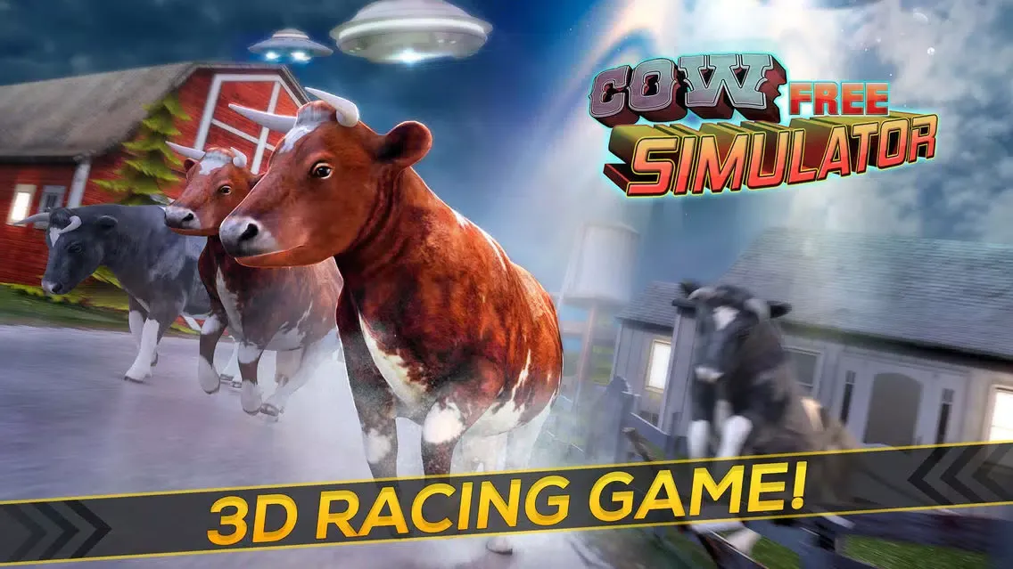 Capturas de tela do Cow Simulator Game: Free City Animal Running Games