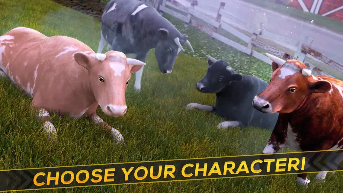 Capturas de tela do Cow Simulator Game: Free City Animal Running Games
