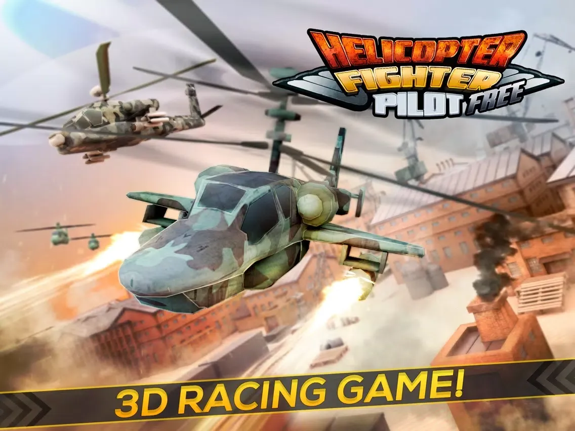 Helicopter Fighter Pilot Controller Simulator Game For Free iPad  스크린샷