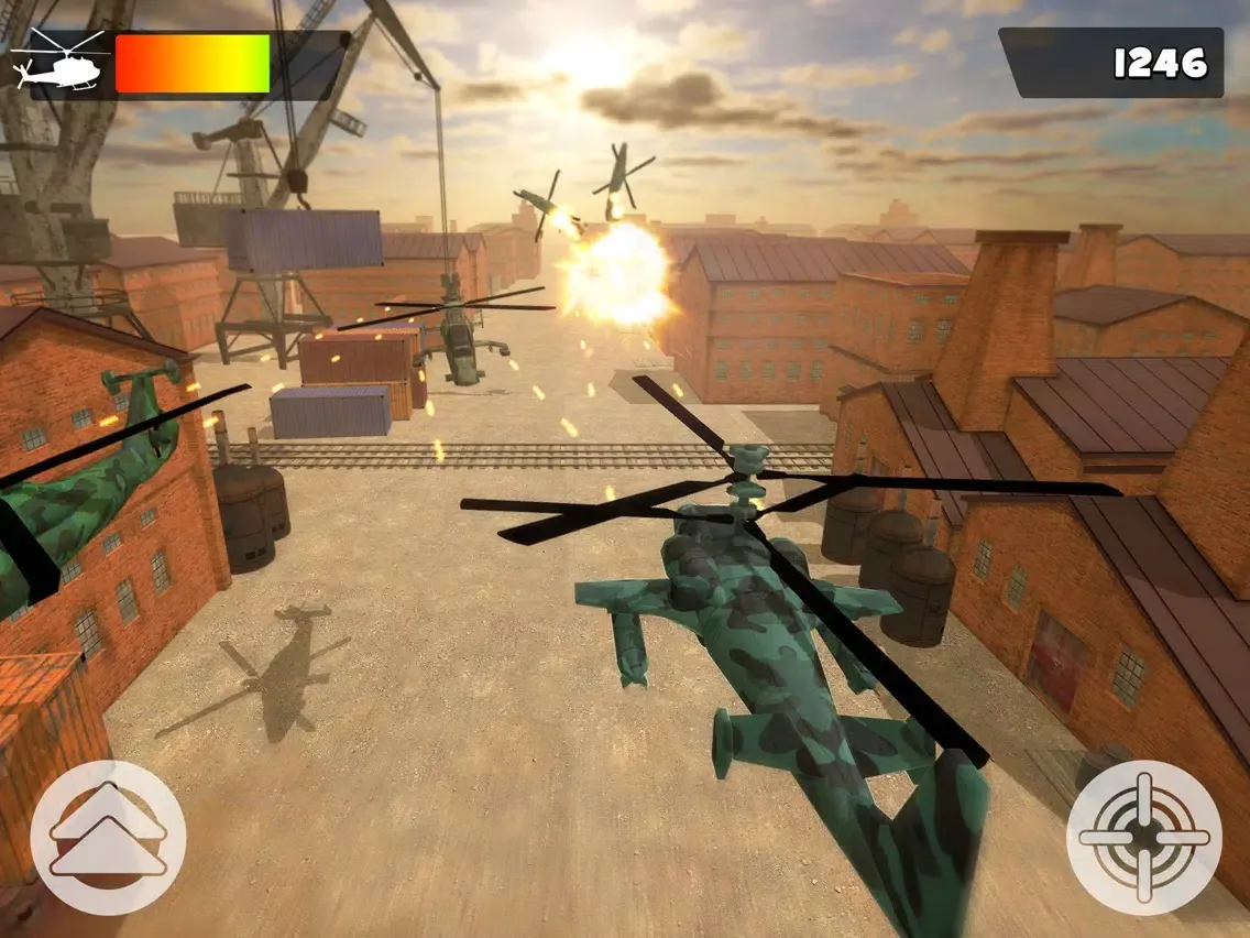 Helicopter Fighter Pilot Controller Simulator Game For Free iPad  스크린샷