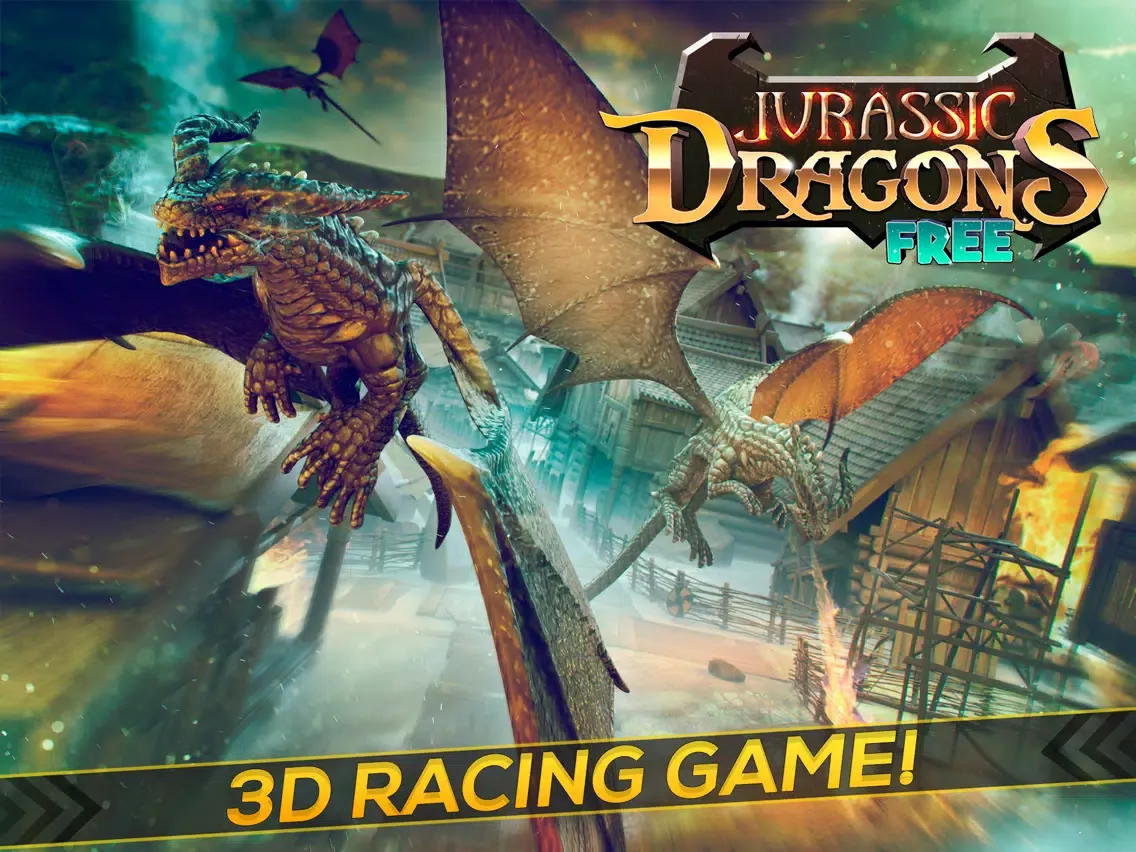 Captures d'écran de Jurassic Dragons | Fantasy Story of the Free Fighting Dragon iPad 