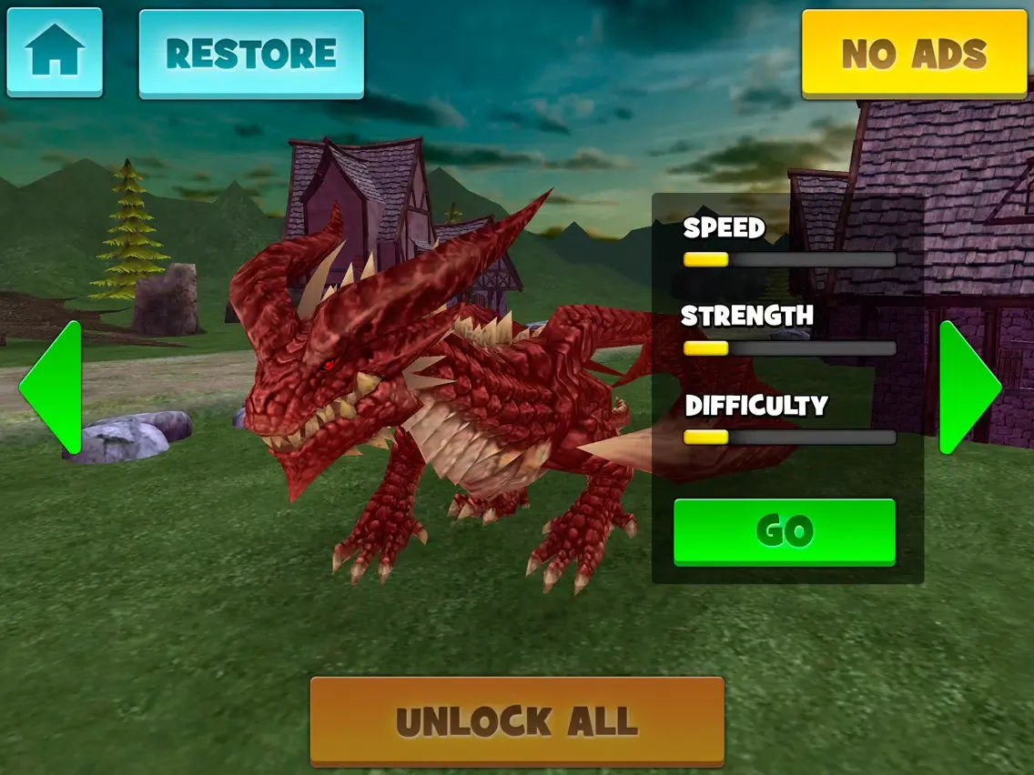 Captures d'écran de Jurassic Dragons | Fantasy Story of the Free Fighting Dragon iPad 