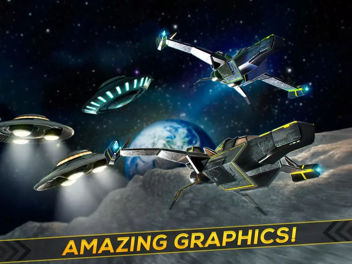 صور Moon Trek: Galaxy Space Ship Adventure Game For Free iPad 
