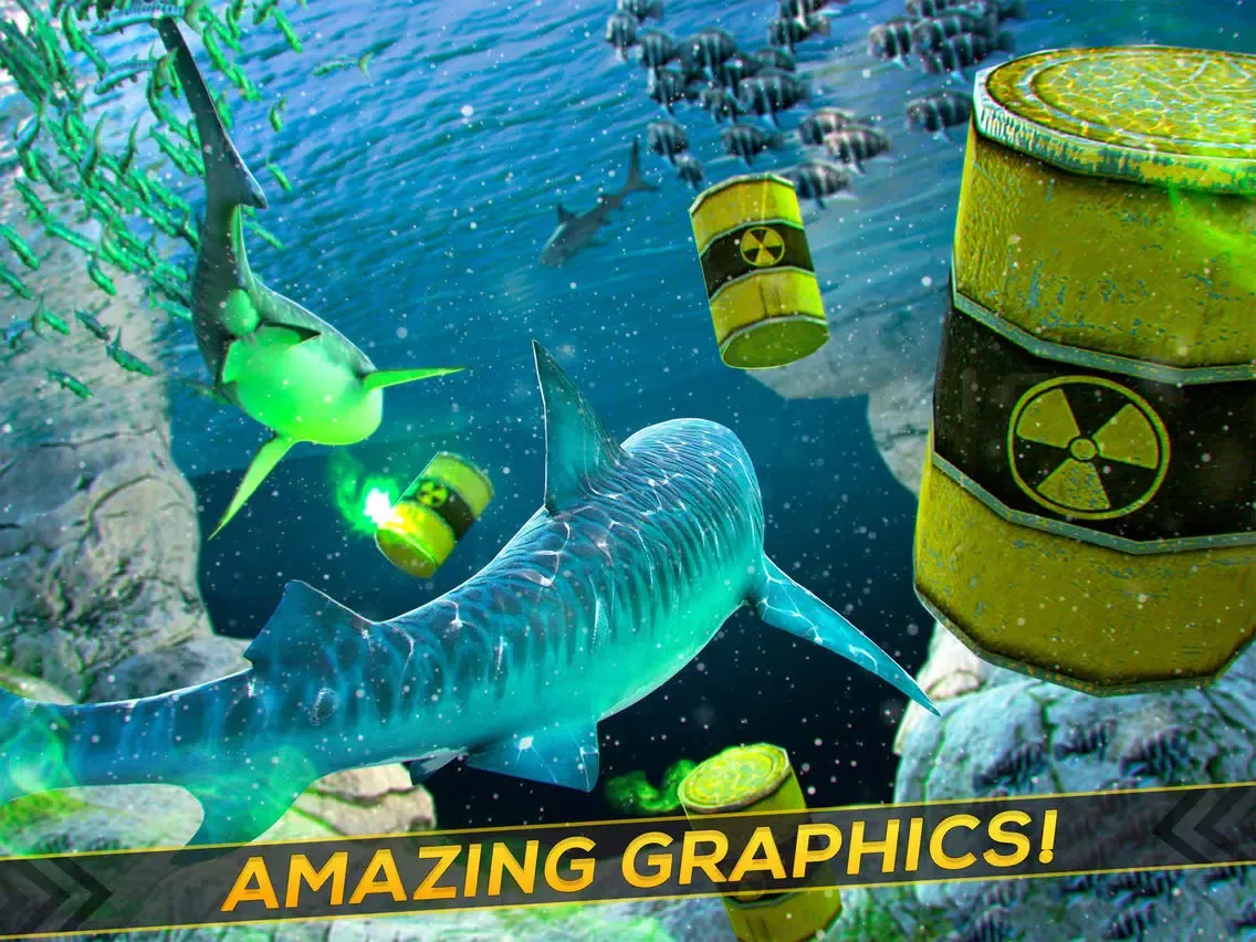 Sea of Sharks - Survival World iPad  스크린샷