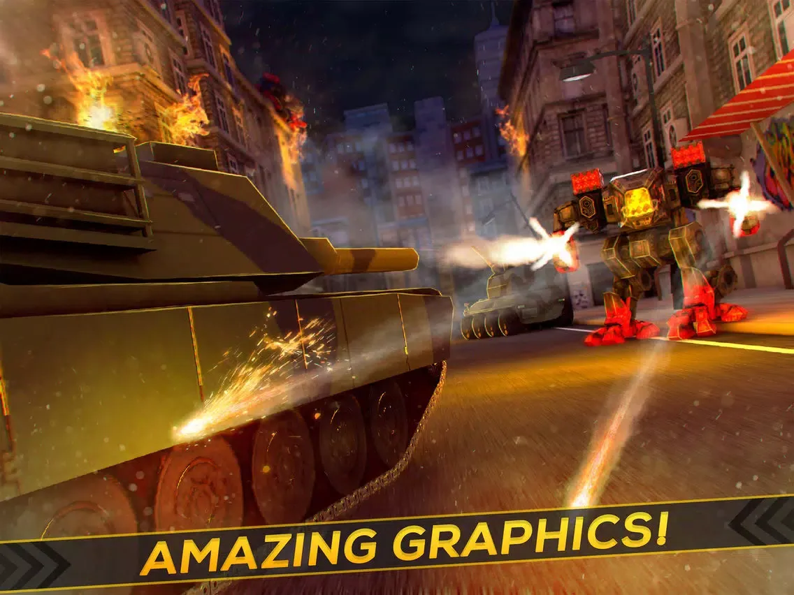 Tangkapan layar Tanks vs Steel Robots: Final Battle iPad 