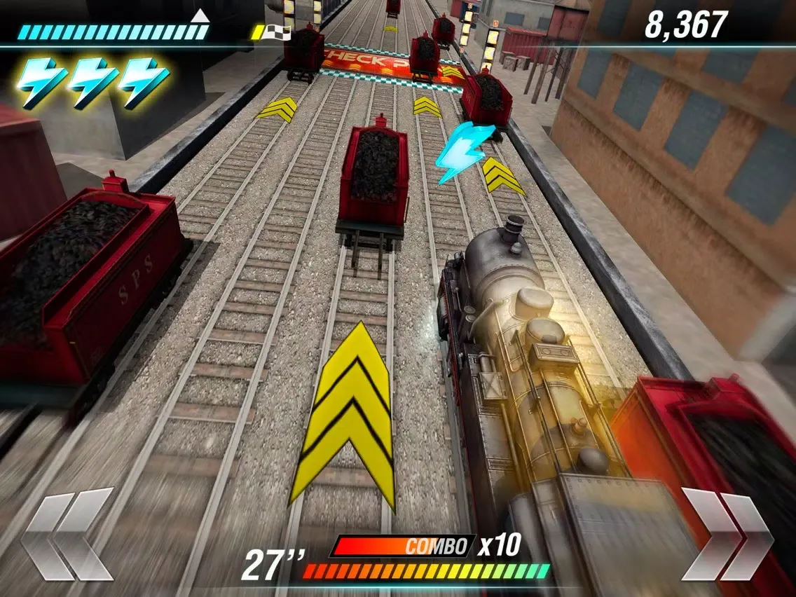 Train Driving Adventure | The 3D Rail Race Train Game for Free iPad  سکرین شاٹس