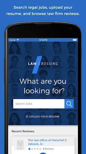 LawCrossing Legal Job Search Screenshots