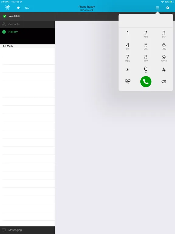 LCB SOFTPHONE iPad  स्क्रीनशॉट