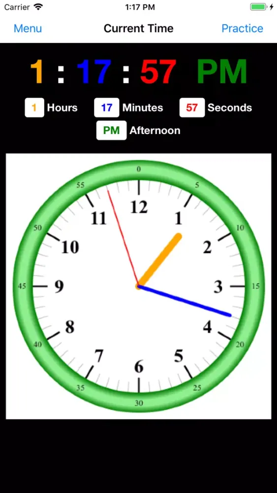 Capturas de tela do Practice Clock - Speak Time!