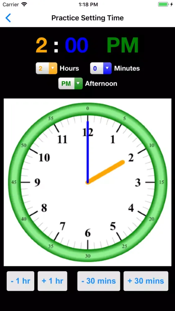 Capturas de tela do Practice Clock - Speak Time!