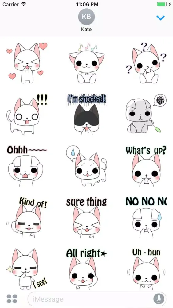 Capturas de pantalla de Elijah The Cute Moving Cat Animated Stickers