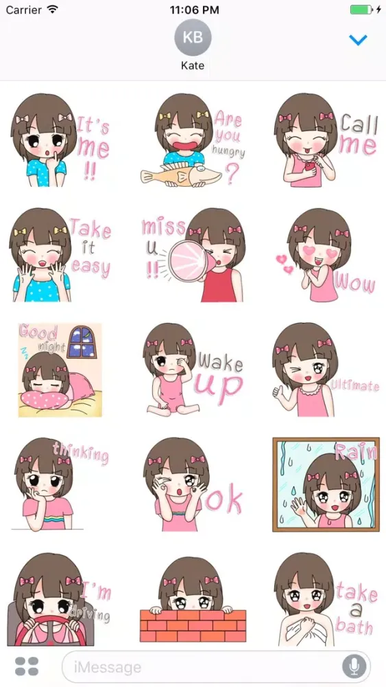Heidi The Lovely Girl English Stickers سکرین شاٹس
