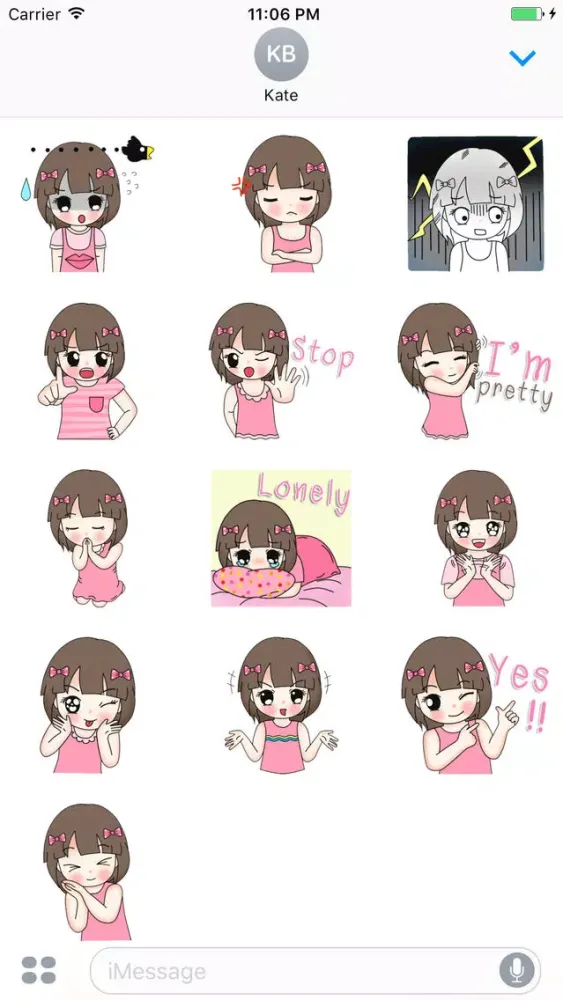 Heidi The Lovely Girl English Stickers سکرین شاٹس