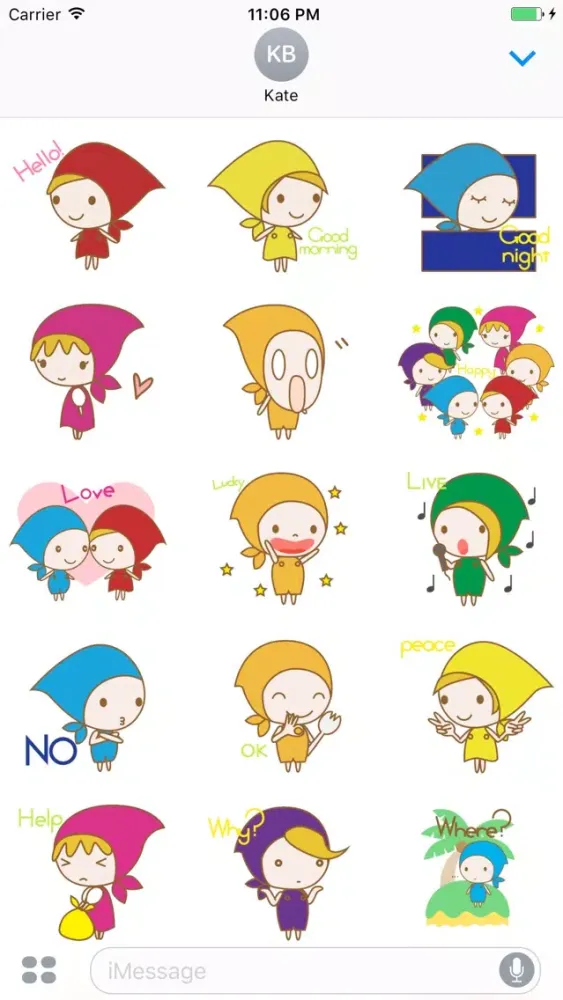 Screenshot di Lillian The Lovely Little Girl English Stickers