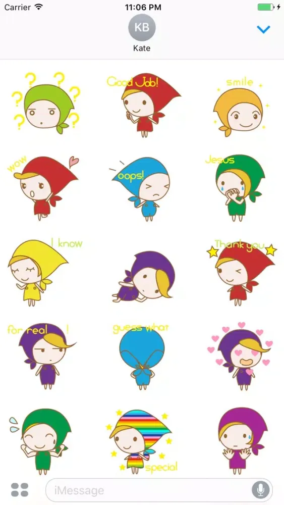 Screenshot di Lillian The Lovely Little Girl English Stickers