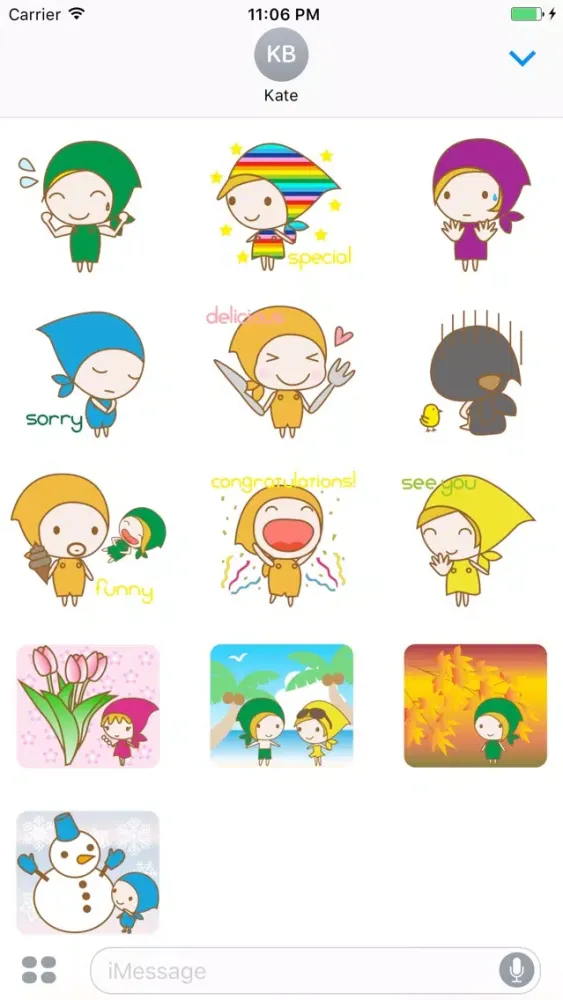 Screenshot di Lillian The Lovely Little Girl English Stickers