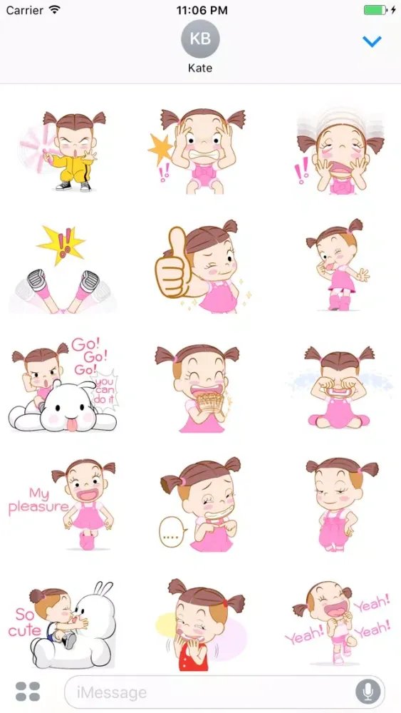 Olive The Funny Single Girl English Stickers Screenshots