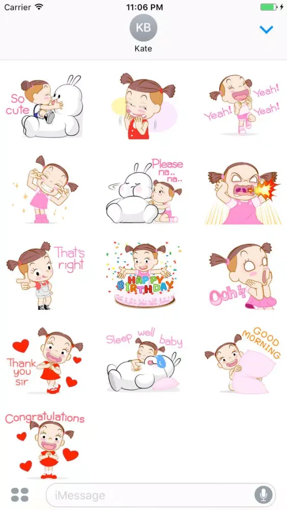 Olive The Funny Single Girl English Stickers Screenshots