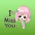 Pearl Pink Hair Girl English Stickers