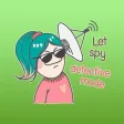 Scarlett The Happy Girl English Stickers