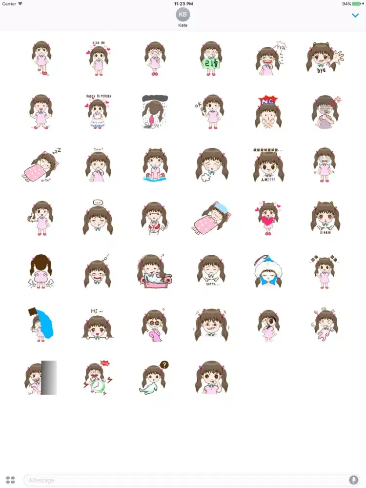 Captures d'écran de Selena The Naughty Girl English Stickers iPad 