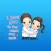 The Cute Twins Baby English Stickers
