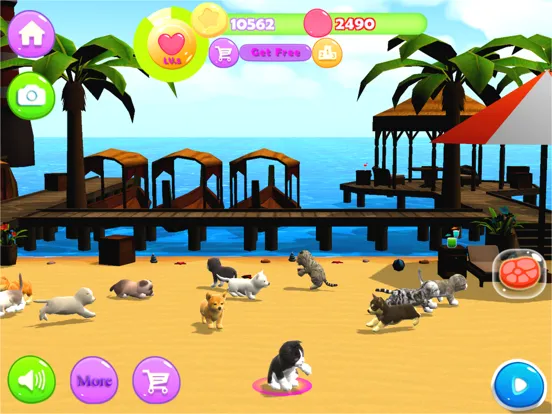 Kitty And Puppy Running iPad  Screenshots