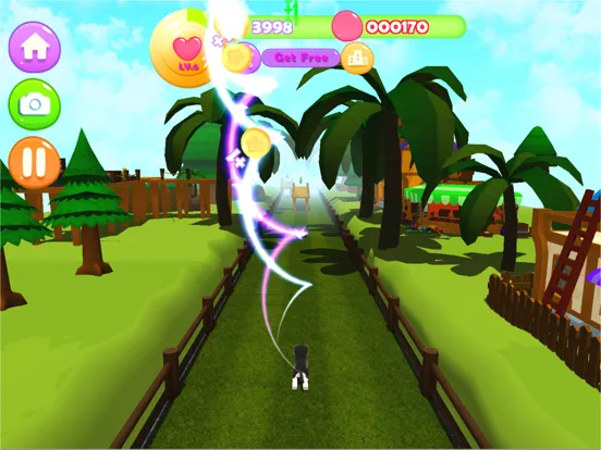 Kitty And Puppy Running iPad  Screenshots