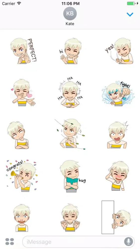 Addy The Cool Boy Animated Stickers Screenshots