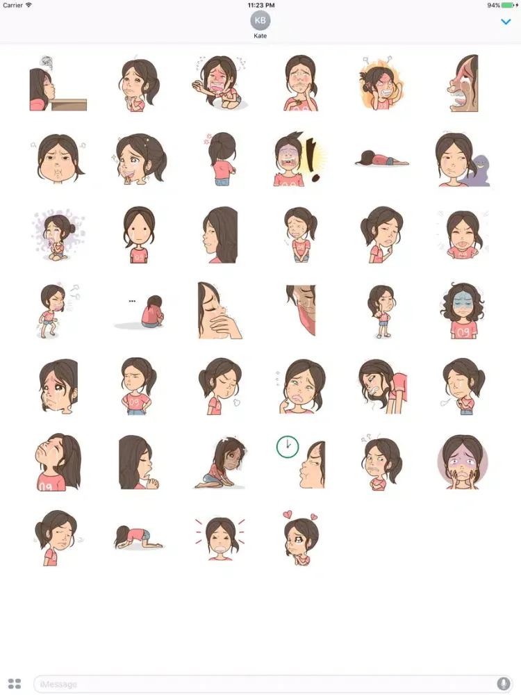 Capturas de pantalla de Adele The Lovely Girl Stickers iPad 
