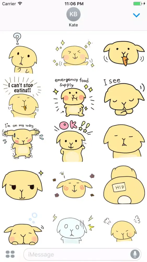 Ambrose The Little Funny Rabbit Stickers Screenshots