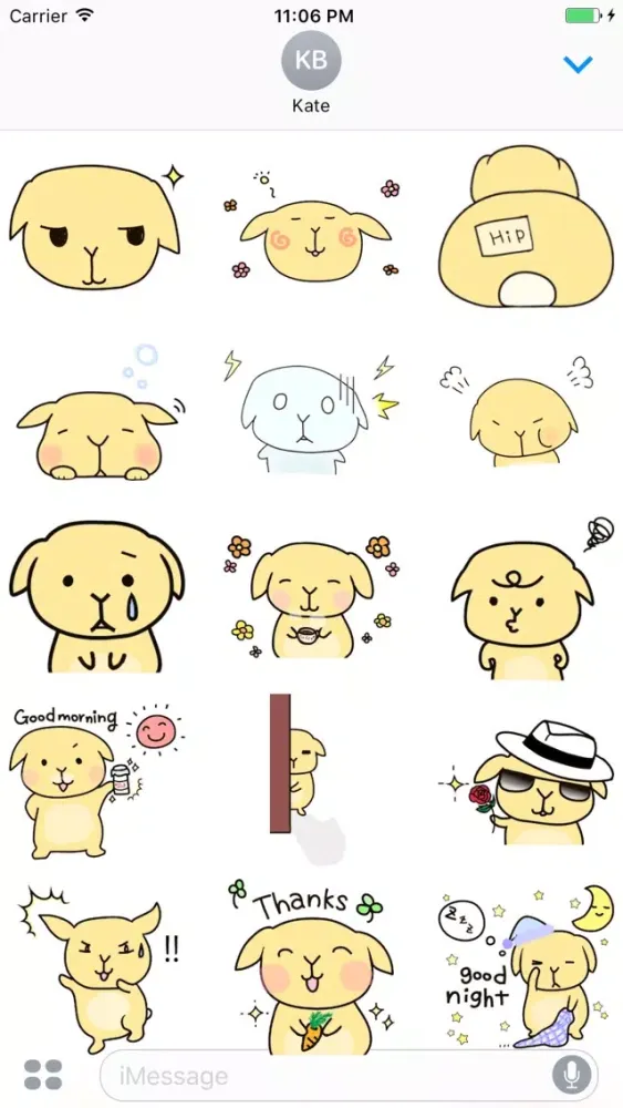 Ambrose The Little Funny Rabbit Stickers Screenshots