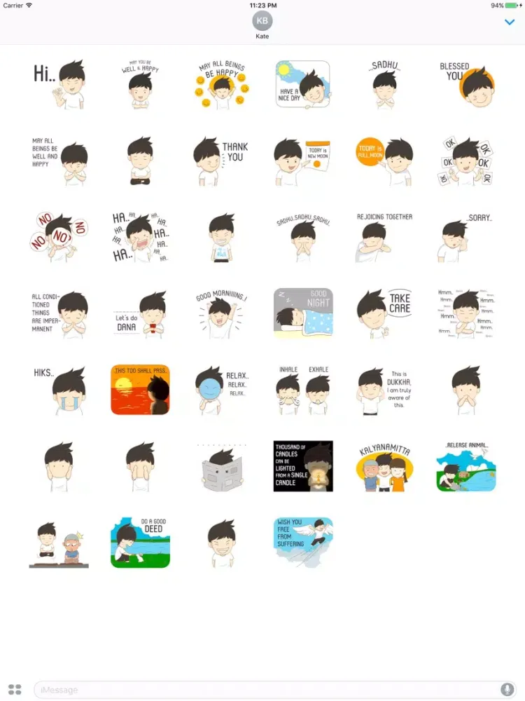 Captures d'écran de Anthony The Funny Little Boy Stickers iPad 