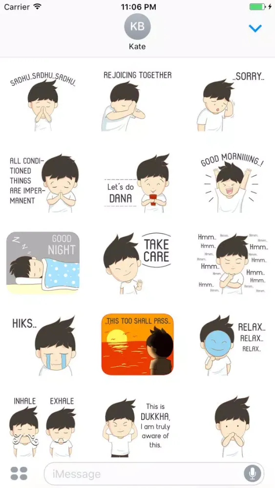 Captures d'écran de Anthony The Funny Little Boy Stickers