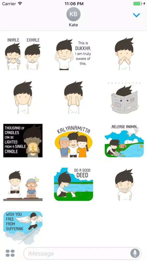 Captures d'écran de Anthony The Funny Little Boy Stickers
