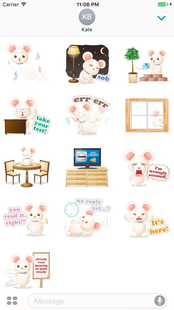 Скриншоты Callie The Funny Little Mouse Stickers