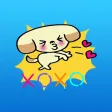 Elmo the cute dog stickers