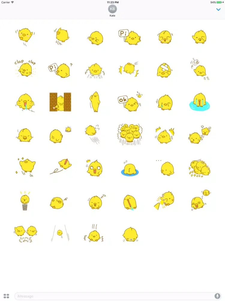 Скриншоты Jan The Naughty Chick Stickers iPad 