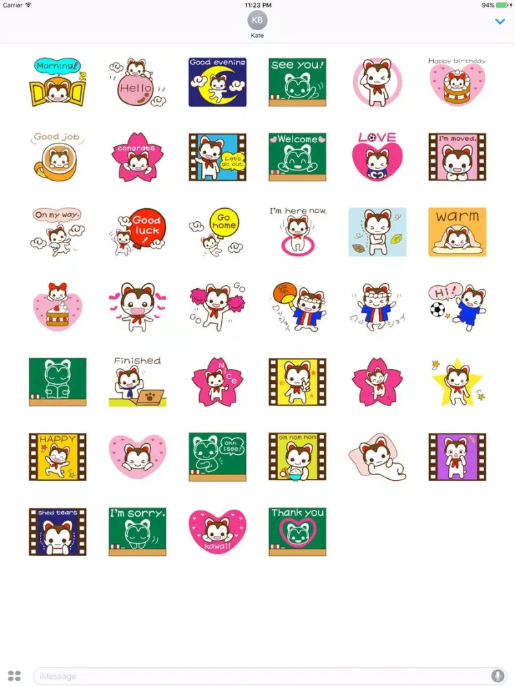 Jojo the happy dog stickers iPad  Screenshots