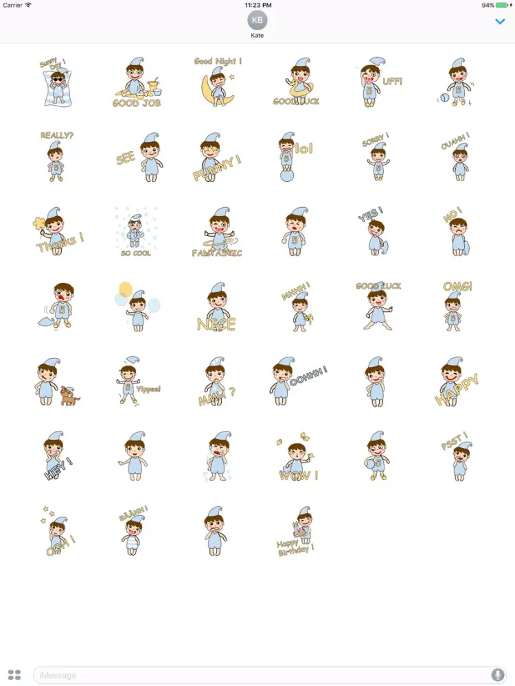 Luke The Cute And Pretty Boy Stickers iPad  Ekran Görüntüleri