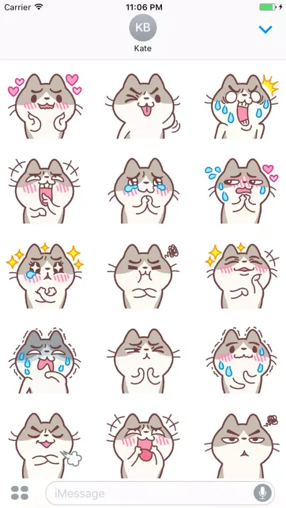 Misa The Funny Kitten Stickers Screenshots