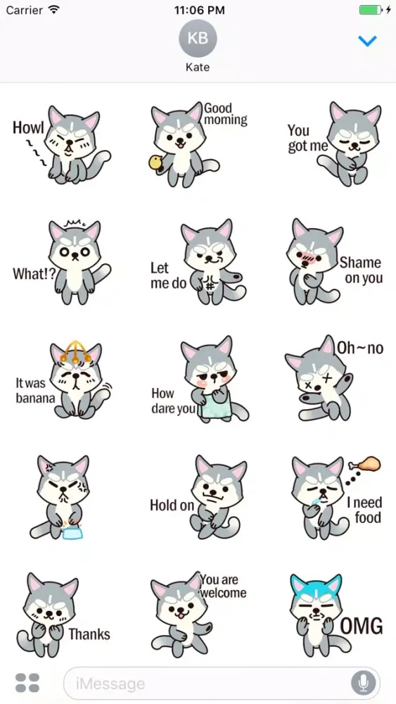 Oreo the happies dog stickers Screenshots
