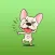 Otis The Naughty Frienchie Dog Sticker
