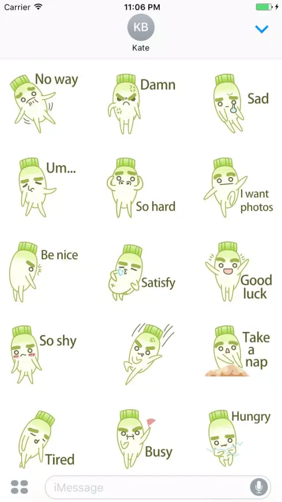 Pluto The Uncle Radish Stickers Ekran Görüntüleri