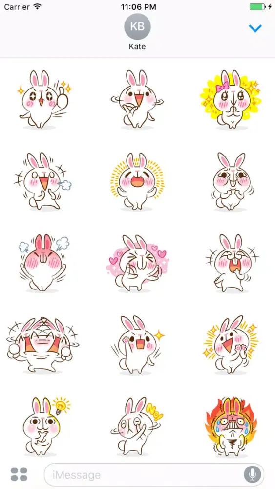 Rascal The Cute Little Rabbit Stickers應用截圖
