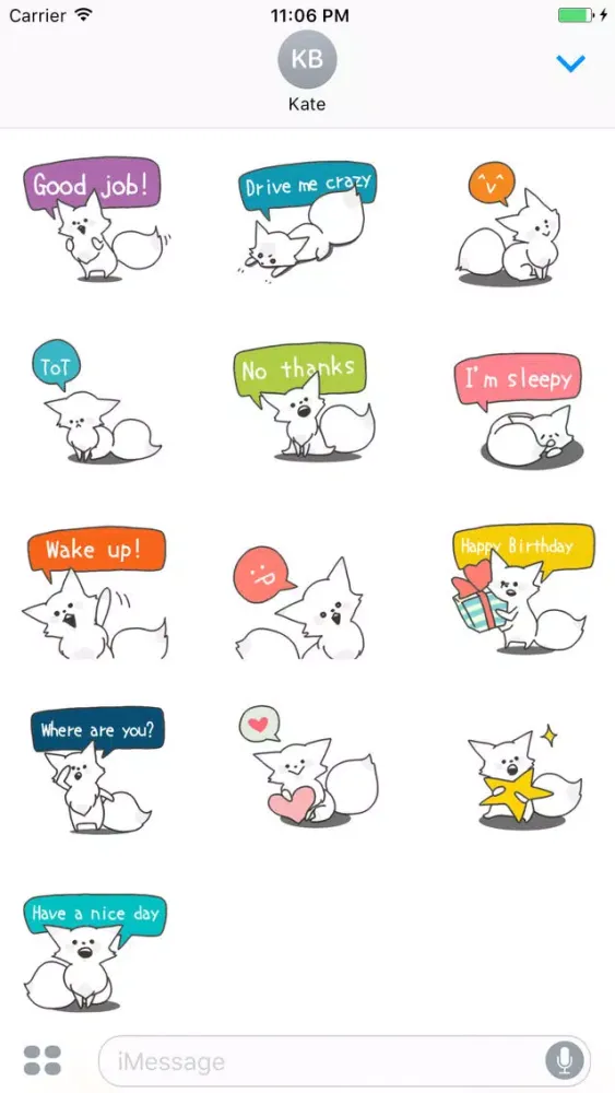 Stella The Little Snow Fox English Stickers Screenshots