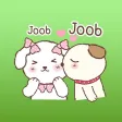 The Happy Couple Puppies English Stickers