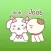 The Happy Couple Puppies English Stickers