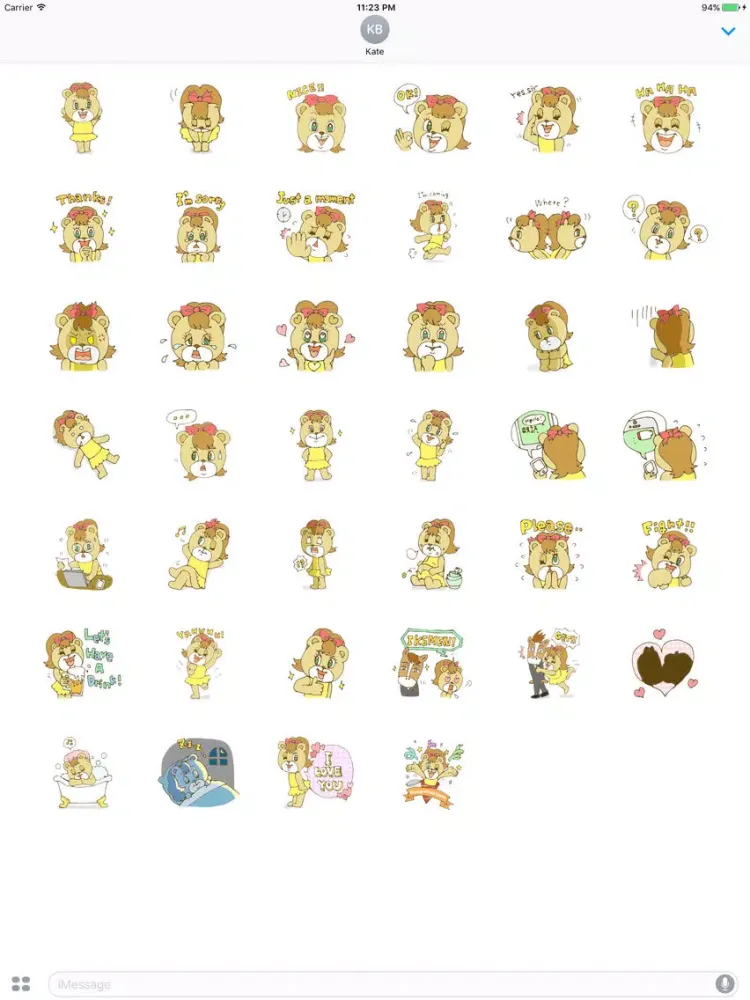 Trixie The Lovely Cat Stickers iPad 应用截图
