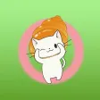 Wiggles the little cat in Corone stickers